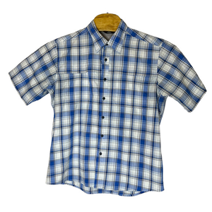 Wrangler‎ Men's Blue and White Plaid Size Large